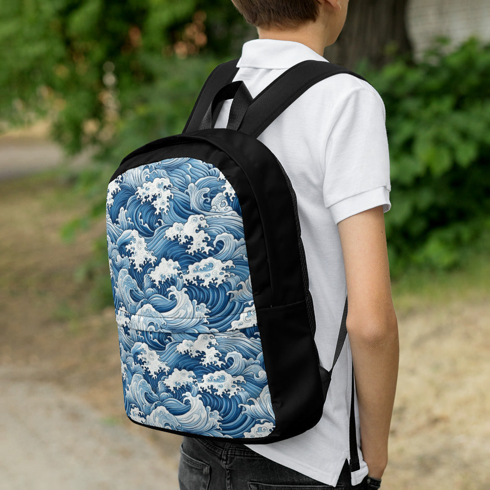 Backpack - Japanese Painting Style Waves