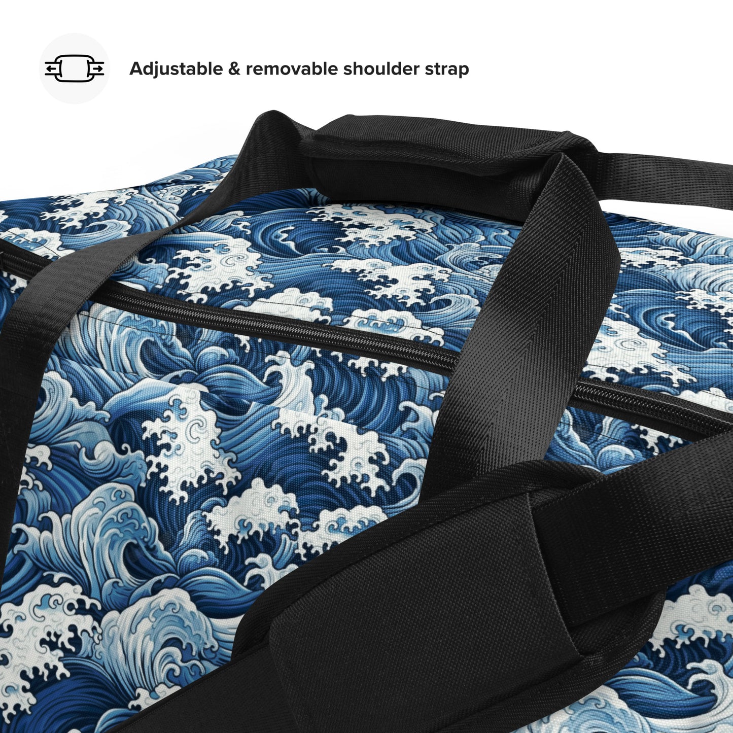 Duffle bag - Japanese Painting Style Wave